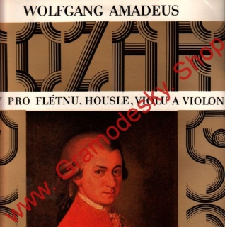 LP Wolfgang Amadeus Mozart, kvartety pro flétnu, housle, violu, violoncello 1975