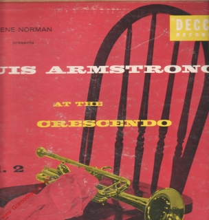 LP Louis Armstrong At The Crescendo, Gena Norman, Decca Hifi