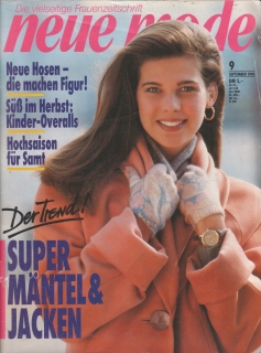 1990/09 časopis Neue Mode, velký formát