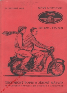 JAWA ČZ 125/355, 175/356 - technický popis a jízdní návod / 1958