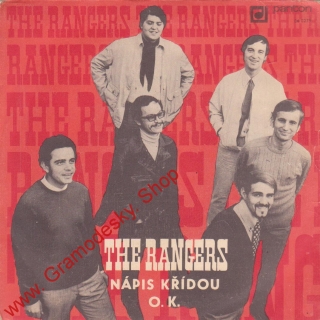 SP The Rangers, 1970, Nápis křídou, O.K.