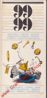 99 specialit sovětské kuchyně, moučníky, nákypy, koláče, poháry 1982