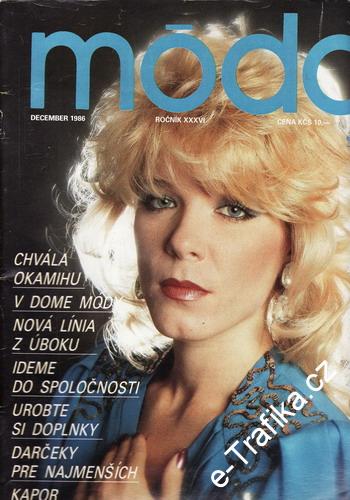 1986/12 Móda časopis, příloha, Slovensky
