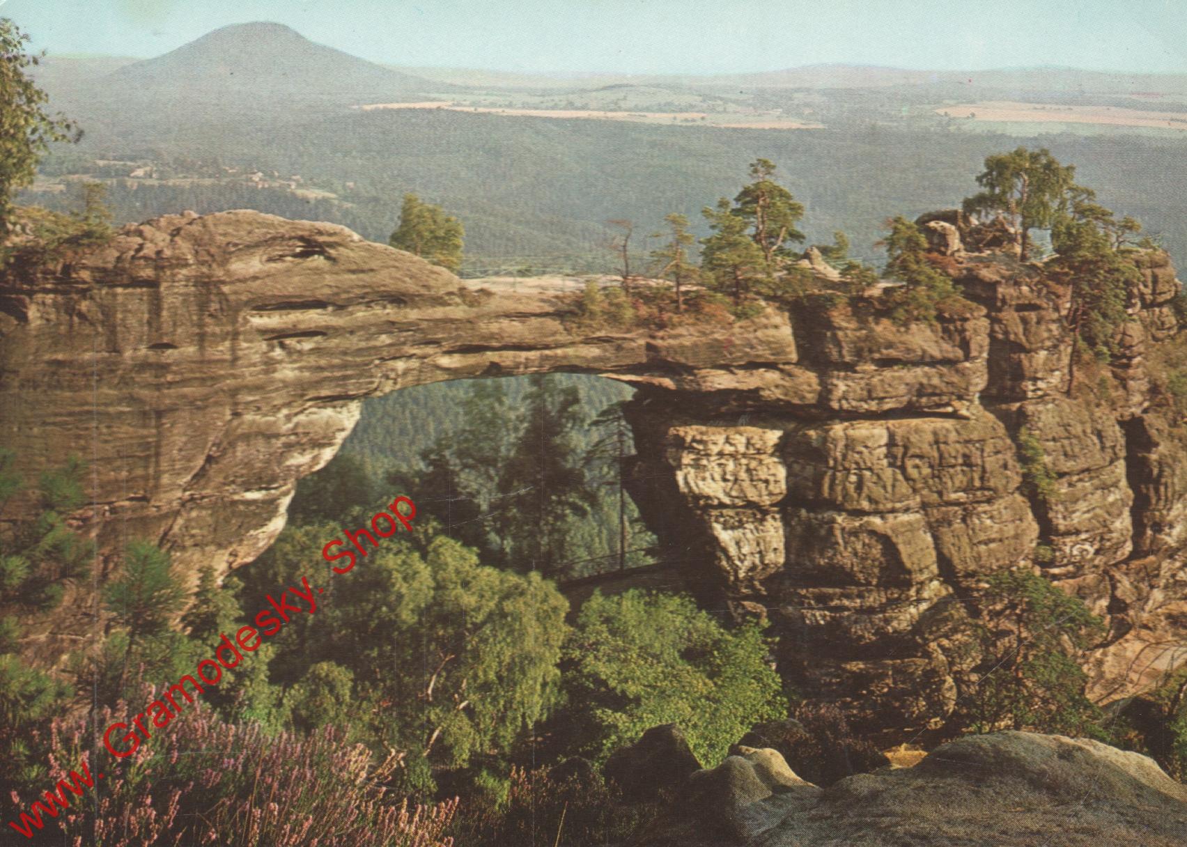 Pohlednice, Děčín, Pravčická brána, čistá