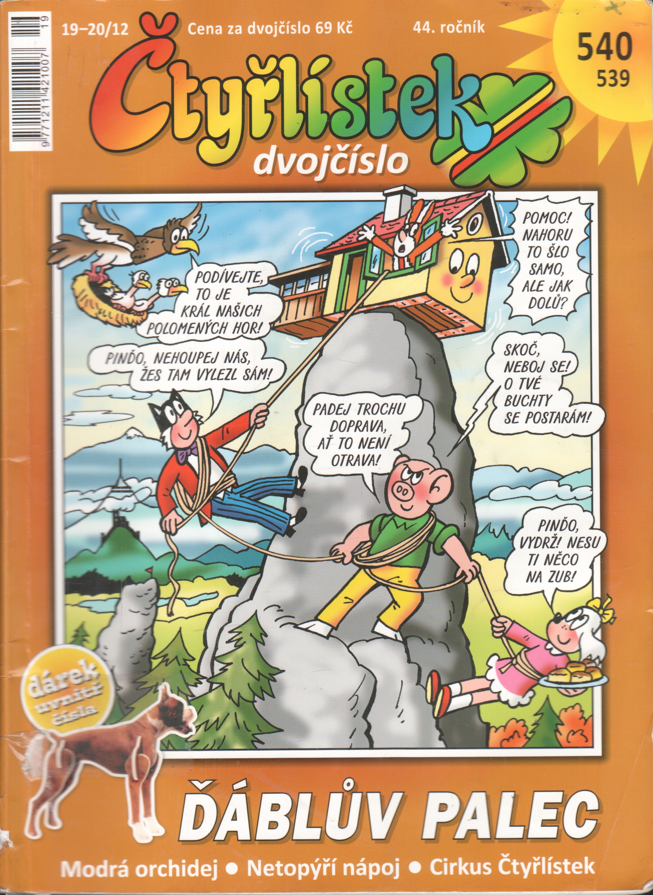 Čtyřlístek dvojčíslo 540, 539, Ďáblův palec, 19-20/2012