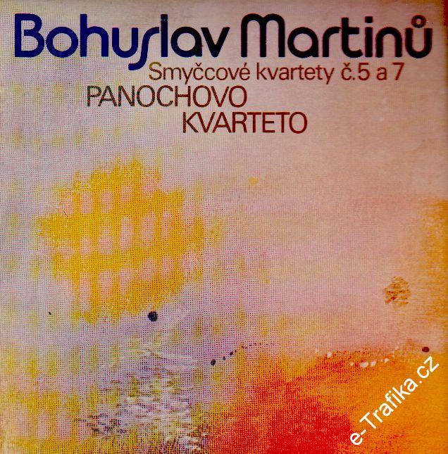 LP Bohuslav Martinů, Smyčcové kvartety č. 5, 7. Panochovo kvarteto, 1980