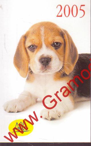 2005 9,5x5,5cm Kapesní kalendářík Albi Bígl, Beagle
