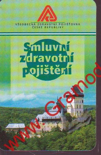 2001 9x6cm Kapesní kalendářík, Smluvní zdravotní pojištění