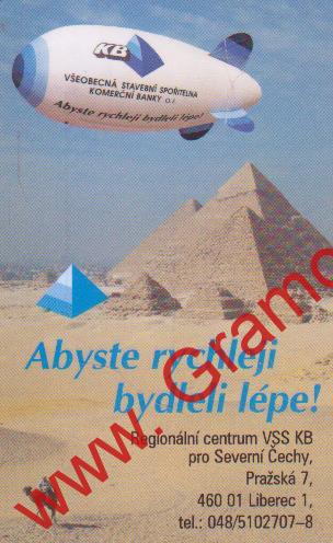 1998 8,5x5,5cm Kapesní kalendářík Abyste rychleji bydleli lépe, Liberec