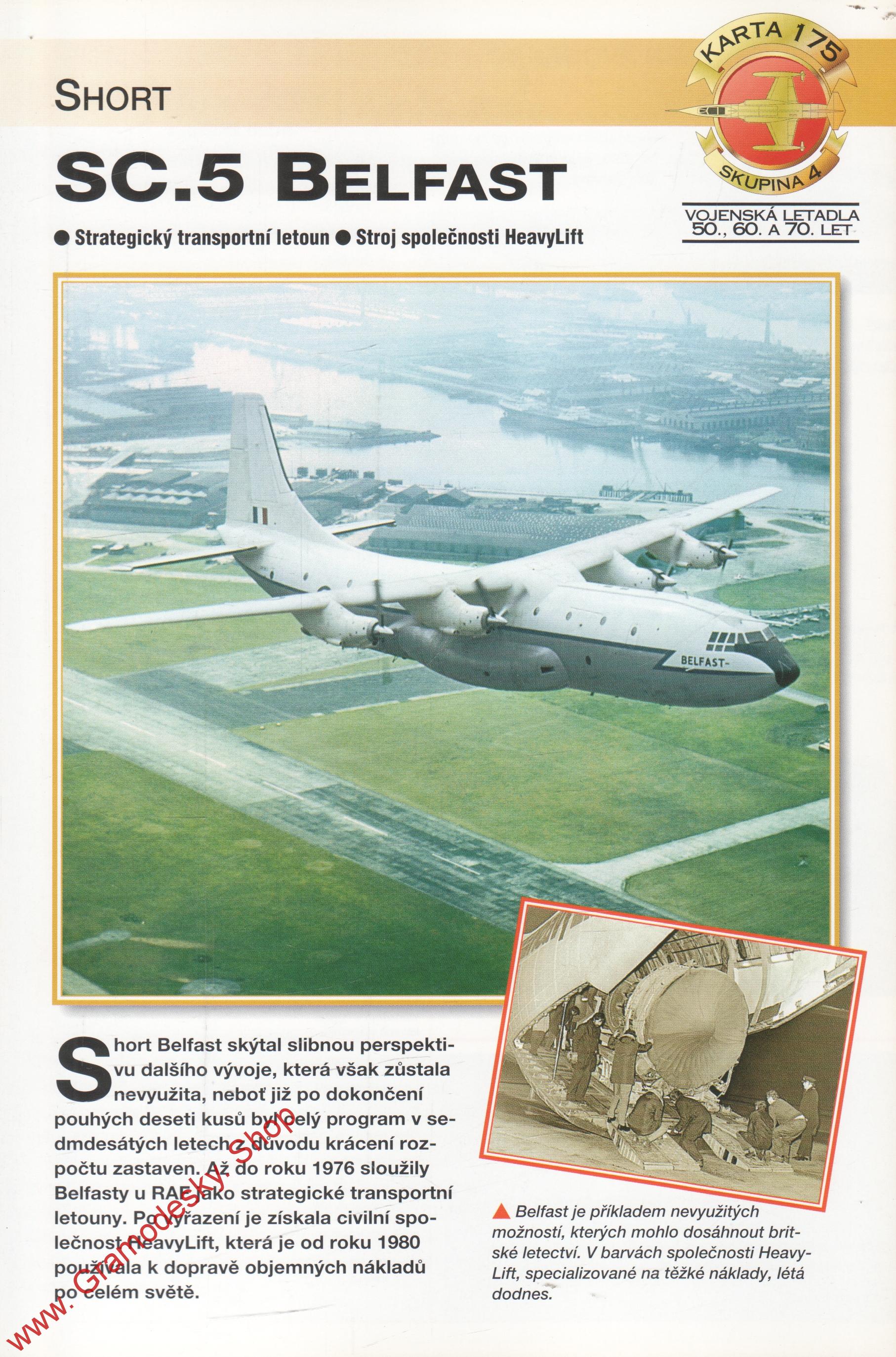 Skupina 4, karta 175 / SC.5 Belfast Short / 2001
