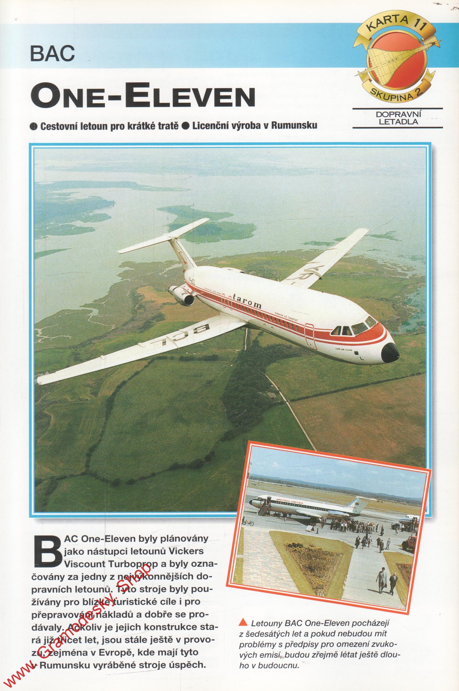 Skupina 2, karta 011 / ONE Eleven BAC / 2001
