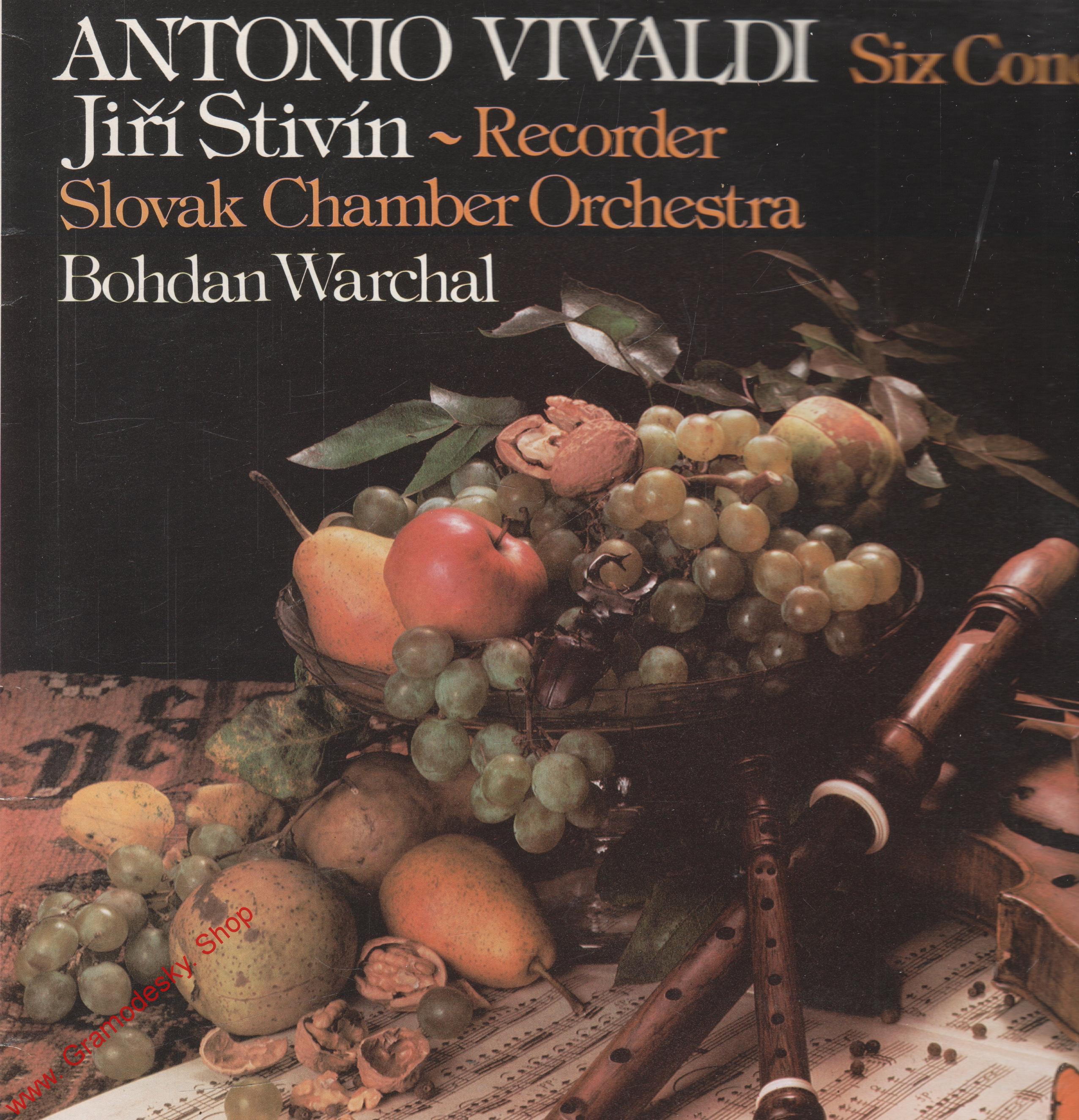 LP Antonio Vivaldi Six Concertos, Op. 10, Jiří Stivín, Bohdan Warchal, 1983