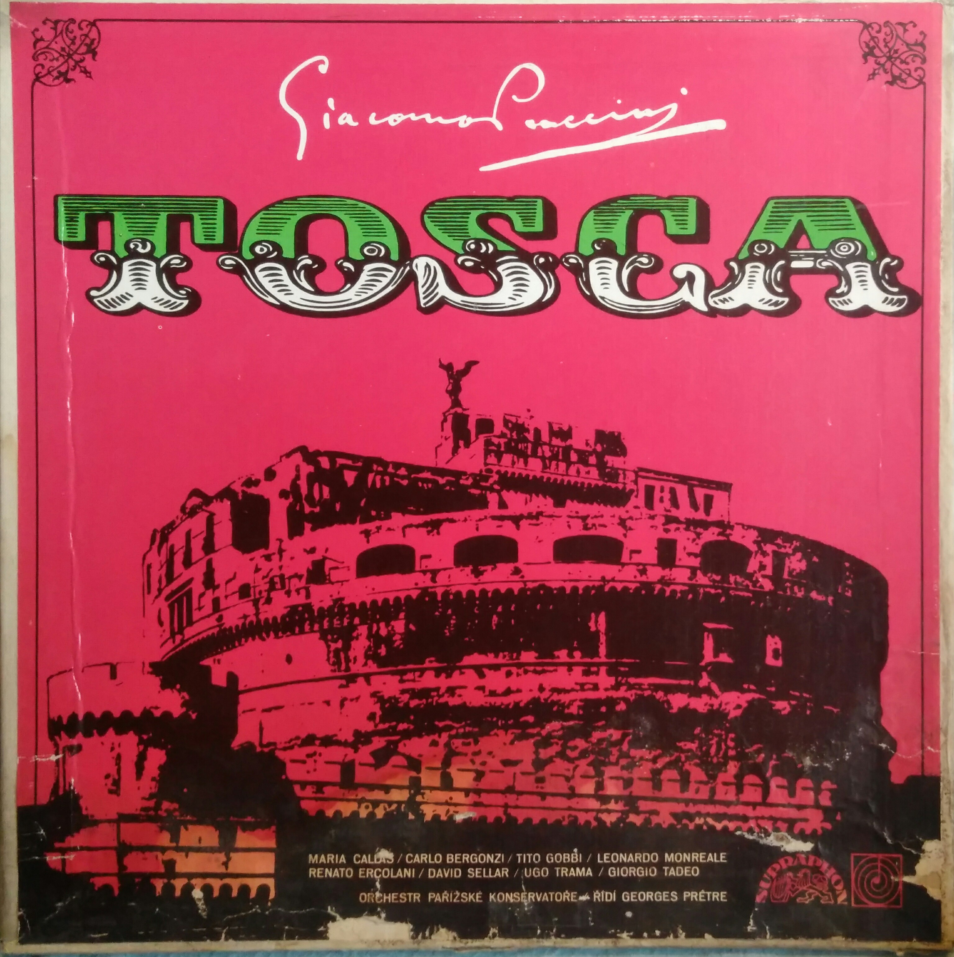 LP 2album Tosca, Giacommo Puccini, 1974