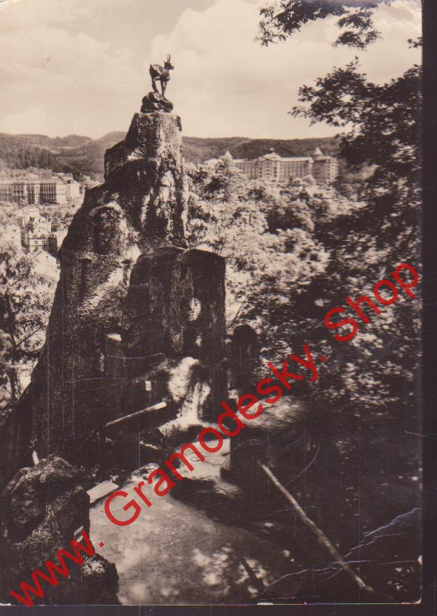 Pohlednice, Karlovy Vary, Jelení skok / čistá