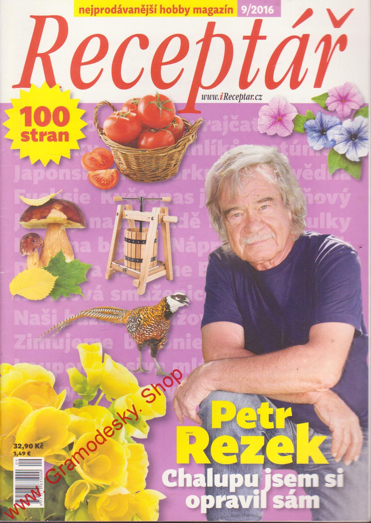 2016/09 Receptář, nejprodávanější hobby magazín, velký formát