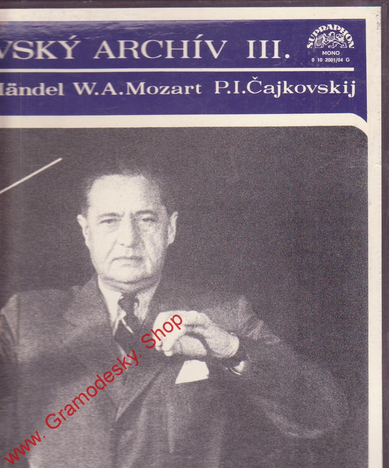 LP 4album Talichovský archív III. Bach, Handel, Mozart, Čajkovskij, mono, 1977