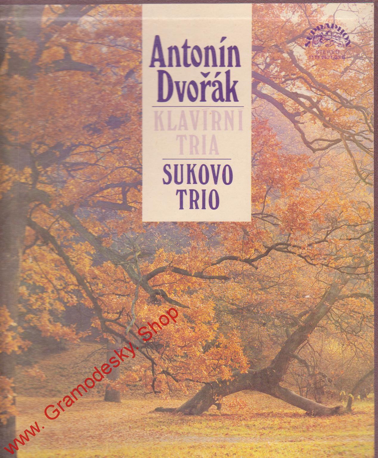 LP 3album Antonín Dvořák, Klavírní tria, 1979 stereo 111 2621 - 23 G