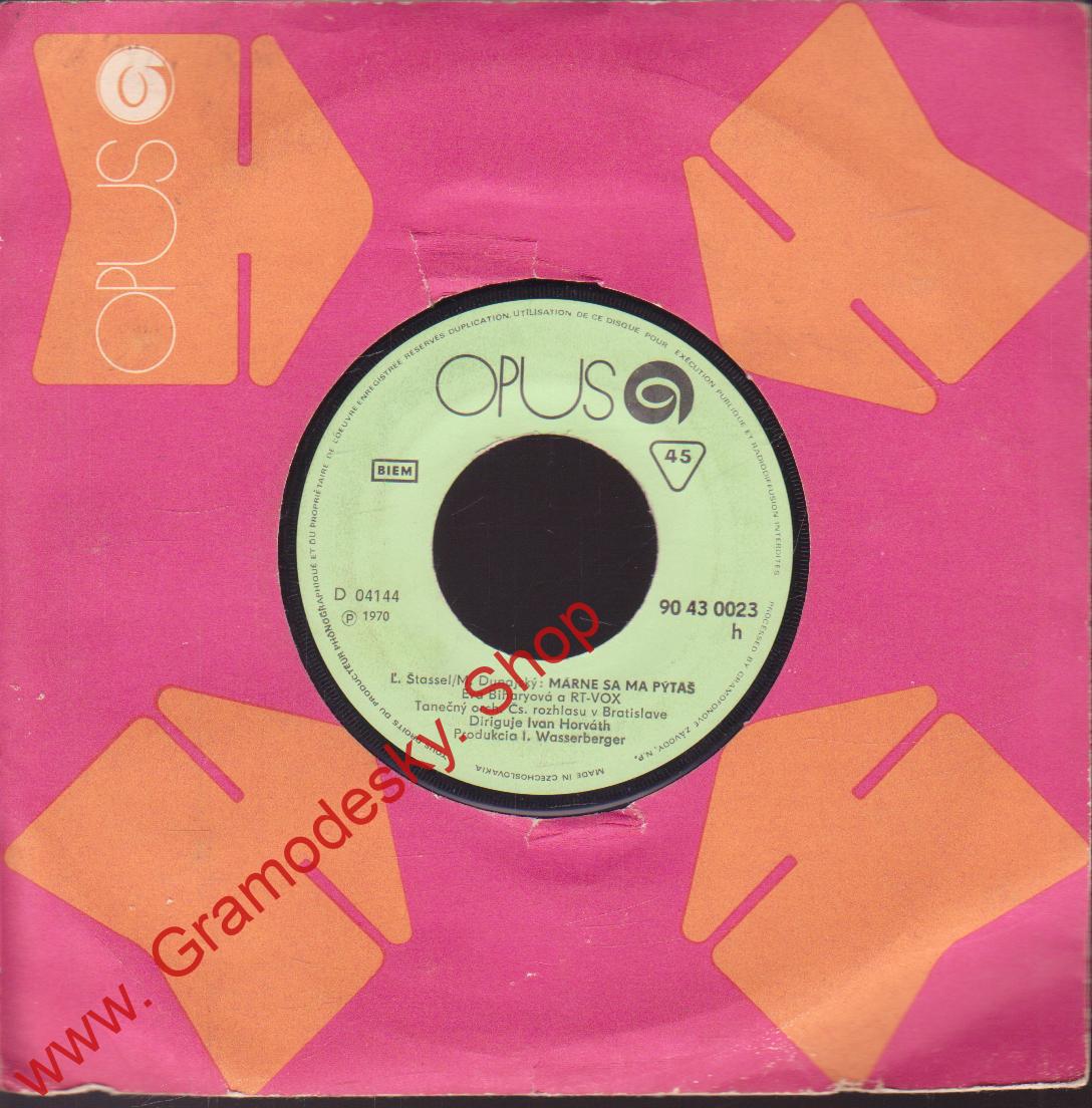 SP Eva Biharyová, Peter Sedlák, Marne sa ma pýtáš, Marianna, 1970 Opus