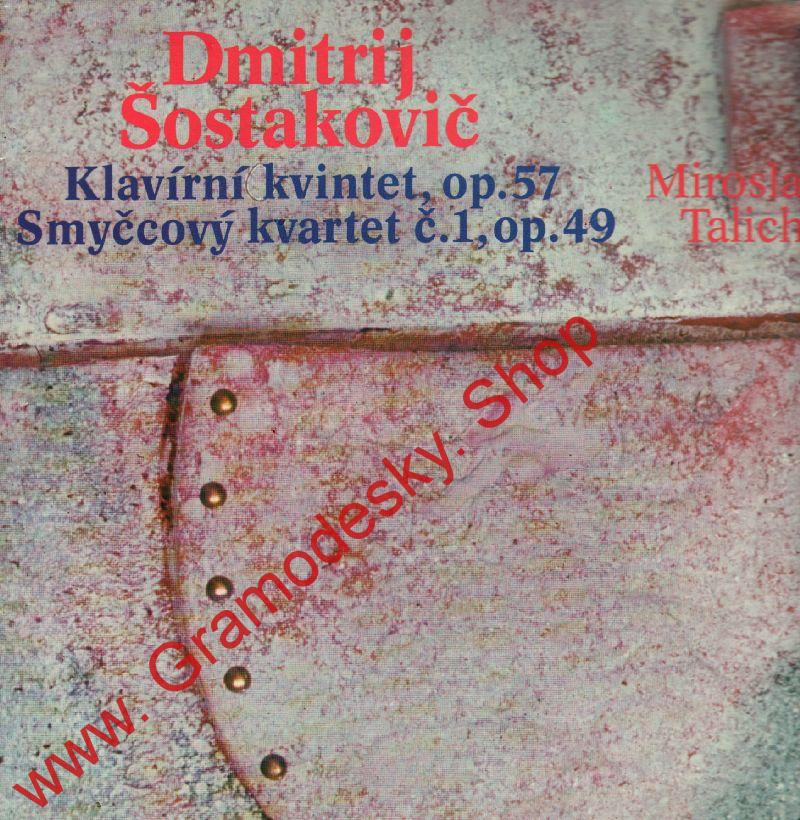 LP Dmitrij Šostakovič, klavírní kvintet op. 57, smyčcový kvartet č.1, 1979