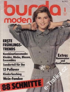 1987/01 časopis Burda Německy