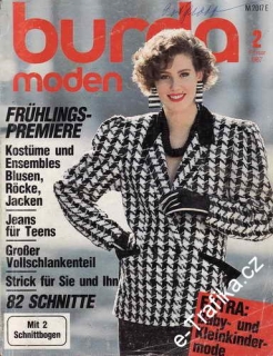 1987/02 časopis Burda Německy
