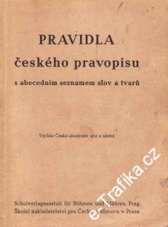 Pravidla českého pravopisu s abecedním seznamem slov a tvarů, 1941
