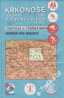 Mapy, Krkonoše východ, 1:25 000, 1993
