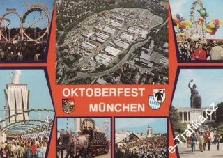 Pohlednice, Oktoberfest Munchen, 1988