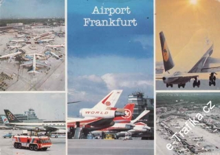 Pohlednice, Airport Frankfurt, 1988