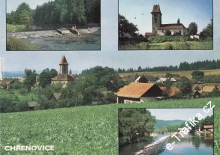 Pohlednice, Chřenovice, 1992