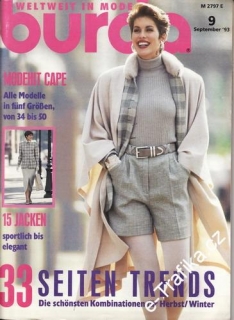 1993/09 časopis Burda Německy 