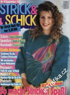 1990/09 Časopis, Strick a schick, německy