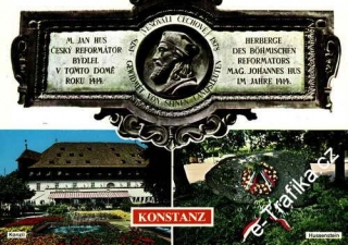 Pohlednice, Konstanz, M.Jan Hus, čistá