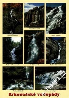 Pohlednice, Krkonošské vodopády, čistá