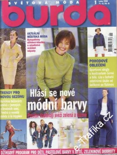 2000/01 časopis Burda česky, velký formát 