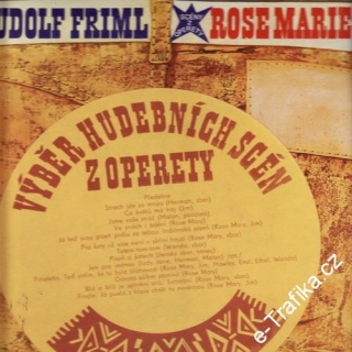 LP Rose Marie, Rudolf Friml, výběr hudebních scén z operety, 1976