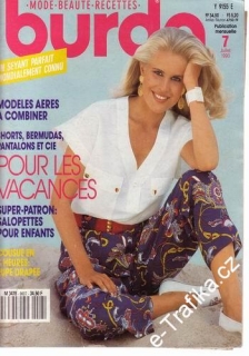 1990/07 časopis Burda Francouzsky
