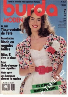 1988/07 časopis Burda Francouzsky