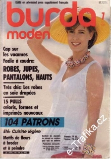 1986/07 časopis Burda Francouzsky