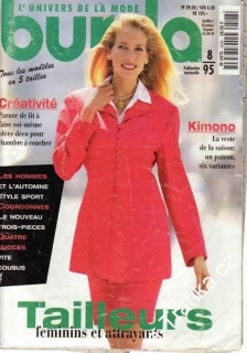 1995/08 časopis Burda, francouzsky