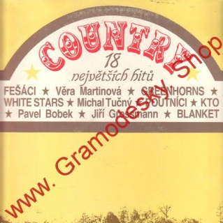 LP Country, 18 největších hitů, Panton, 1992