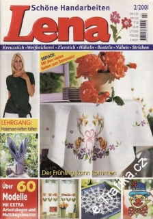 02/2001 Lena, časopis o vyšívání, ruční práce, německy