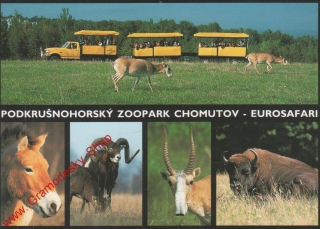 Pohlednice, Podkrušnohorský Zoopark Chomutov, razítku ZOO
