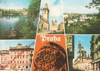 Pohlednice Praha, pozdrav z Prahy, prošlo poštou