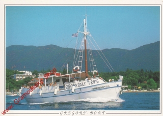 Pohlednice Gregory Boat, Řecko, Corfu, čistý