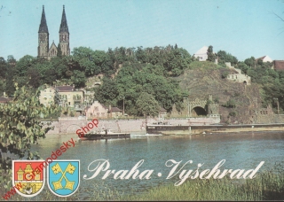 Pohlednice, Praha Vyšehrad, popsaný, známka, bez razítka
