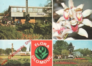 Pohlednice, Flora Olomouc, tradiční olomoucká výstava, čistá
