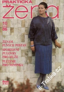 1986/10 časopis Praktická žena / velký formát