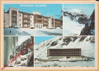 Pohlednice, Tatranská Polianka, Vysoké Tatry, prošlá poštou