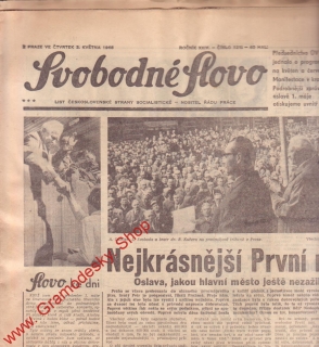 Svobodné slovo 2. května 1968